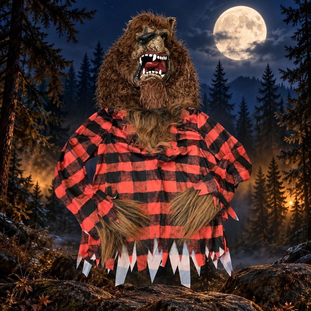 Hyde and Eek Kids Werewolf Costume Shirt Mask Size Small Halloween Monster C176